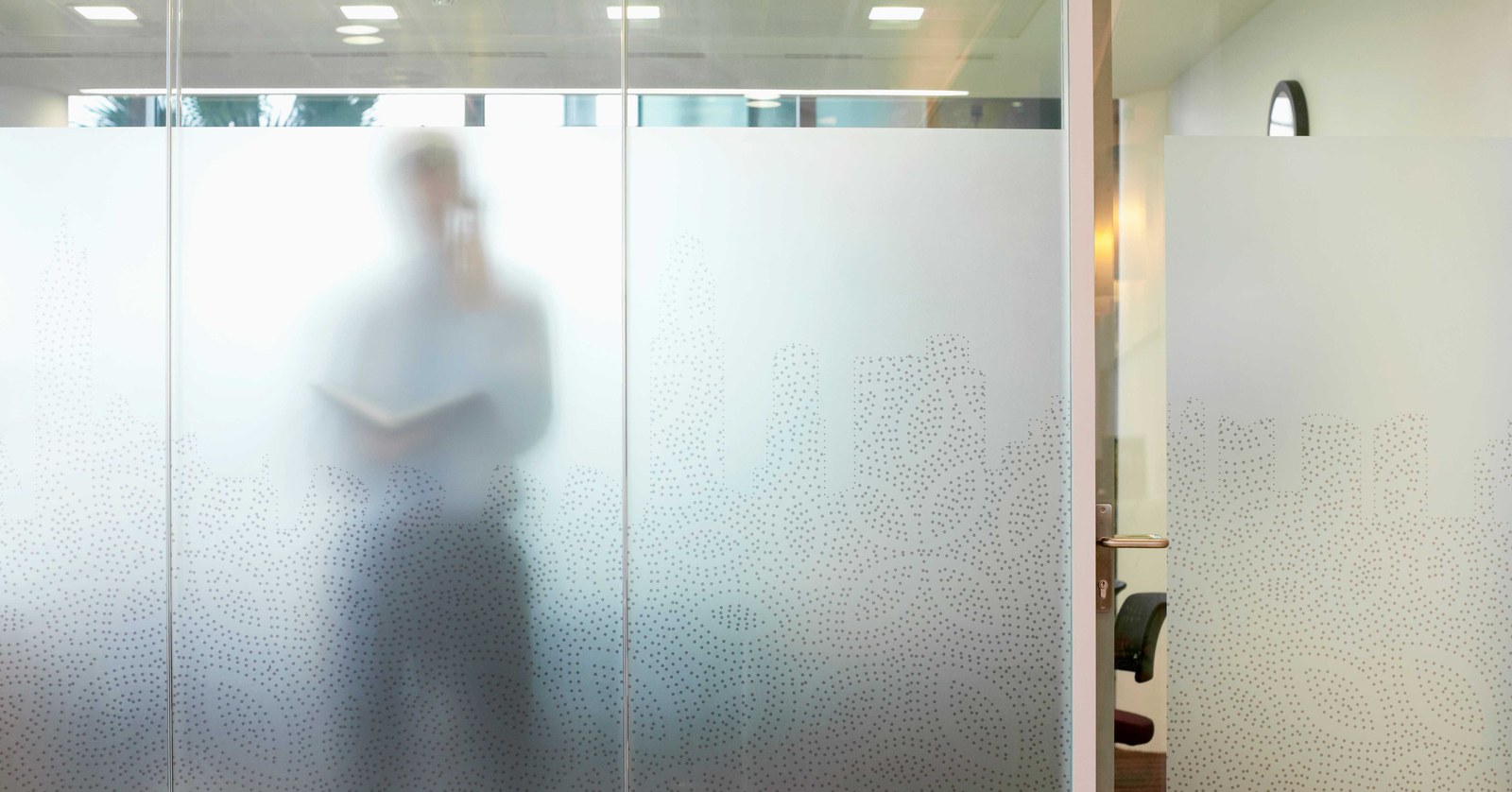 Glass partition frosting and manifestation film on office glass partitions in Nairobi